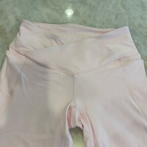 Baby Pink PureLuxe Fabletics Crossover 7/8 leggings sXS